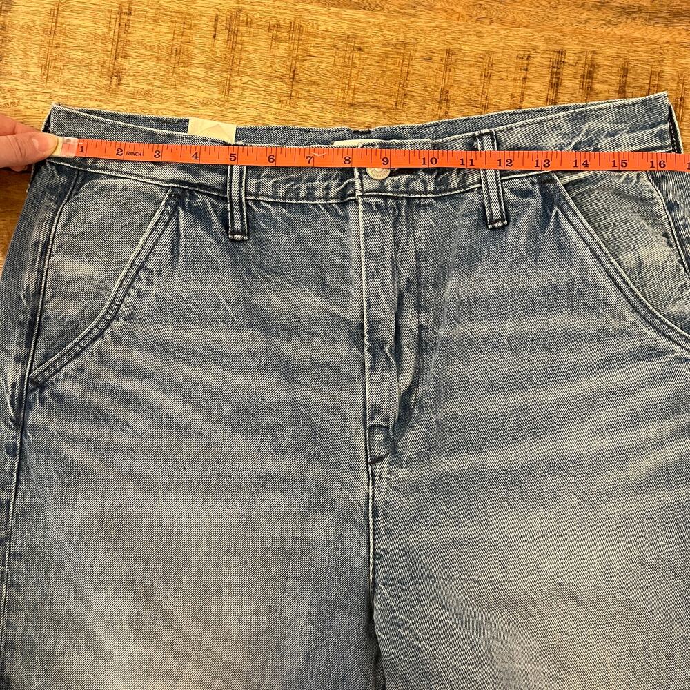 NWT American Eagle AE77 Premium Barrel Jeans Womens 10 Light Wash Ankle Denim - Picture 11 of 14